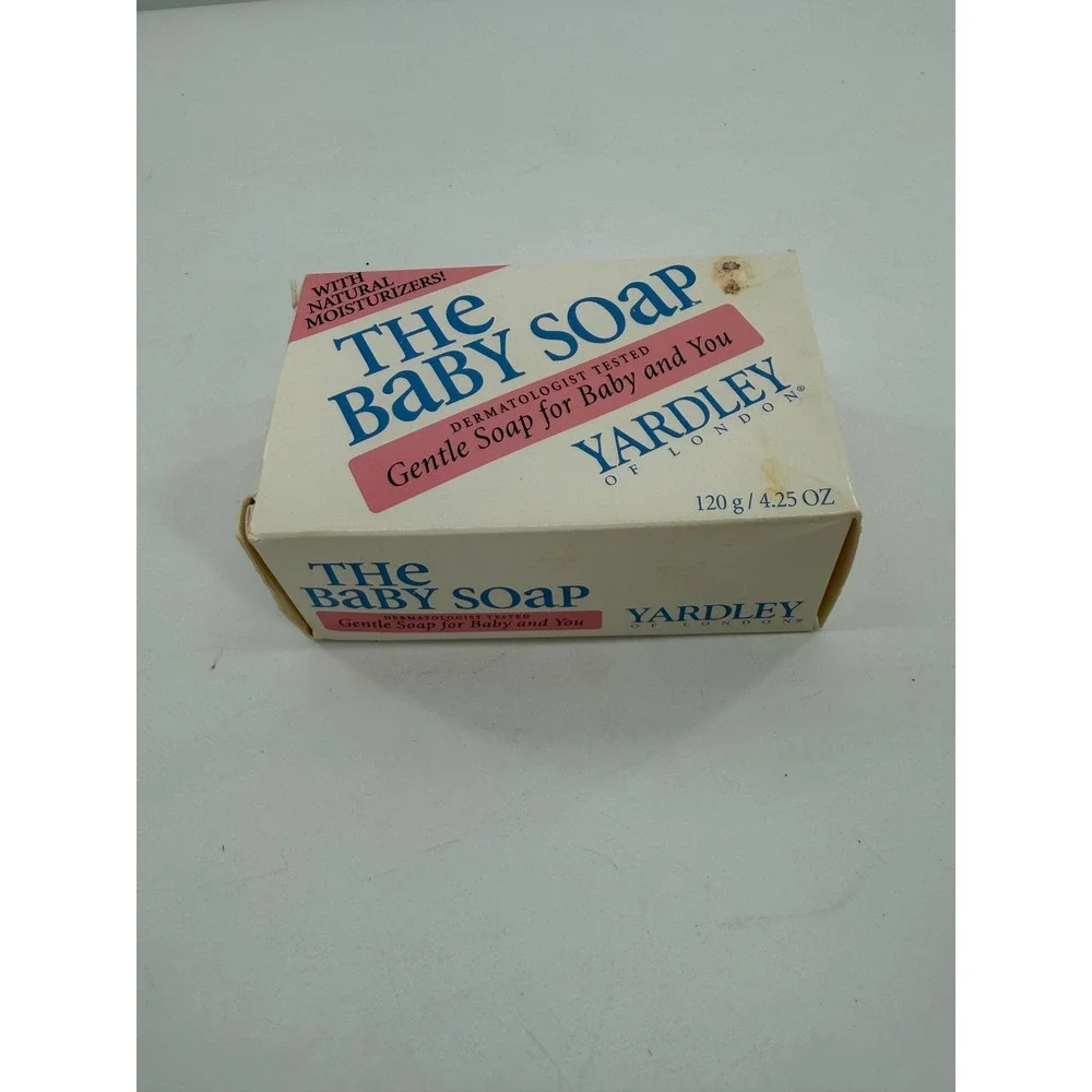 Yardley of London The Baby Soap Baby 4.25 oz White Bar Soap Vintage Box
